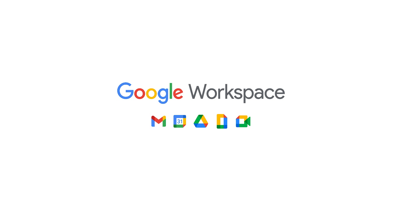 google workspace written in middle with white background